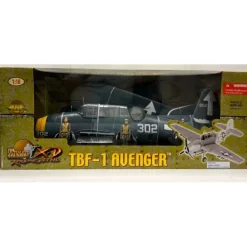 Airplane Model*21st Century Toys 1:18 TBF Avenger Bunker Hill #302 - Miniature Marvels: Airplane Models & Painted Dice
