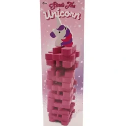 Egpull<STACK THE UNICORN - Funny Classic Wood Block Stacking Tower Child Play Toy Game - Miniature Marvels: Airplane Models & Painted Dice