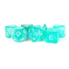 Dice<Stardust Turquoise 16mm Acrylic Polyhedral Set MET 180 - Miniature Marvels: Airplane Models & Painted Dice