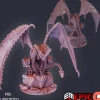 Miniature<Steel Forged Dragon - Miniature Marvels: Airplane Models & Painted Dice