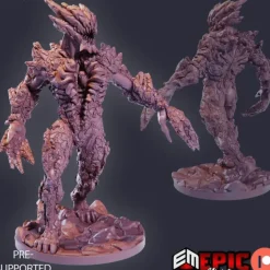 Miniature<Stone Demon - Miniature Marvels: Airplane Models & Painted Dice