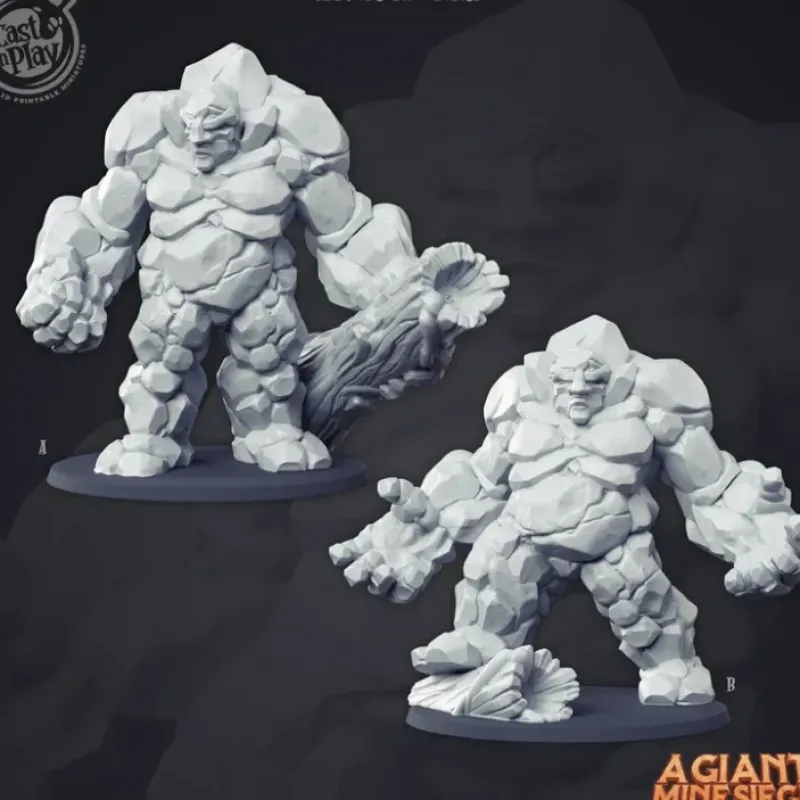 Miniature<Stone Giants - Miniature Marvels: Airplane Models & Painted Dice