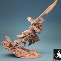 Miniature<Storm Frost Giant Charging - Miniature Marvels: Airplane Models & Painted Dice