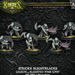 Miniature<Strider Blightblades/Rangers: Legion of Everblight- Blighted Nyss Unit PIP 73082 - Miniature Marvels: Airplane Models & Painted Dice