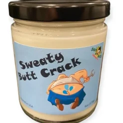 Egpull<SWEATY BUTT CRACK Scented Candle - Swamp Ass Gag Prank Joke Fart Poop Funny Gift - Miniature Marvels: Airplane Models & Painted Dice