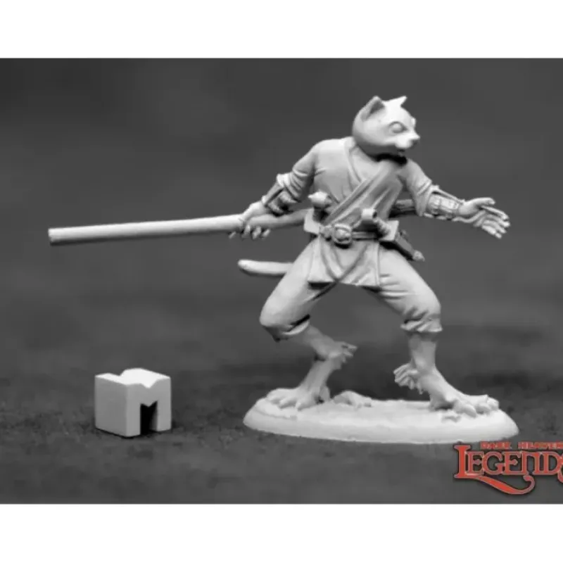 Miniature<Swiftpaw, Catfolk Monk: Dark Heaven Legends RPR 03923 - Miniature Marvels: Airplane Models & Painted Dice