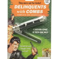 Egpull<Switchblade Comb - 50's greaser folding comb costume prop - Archie McPhee - Miniature Marvels: Airplane Models & Painted Dice