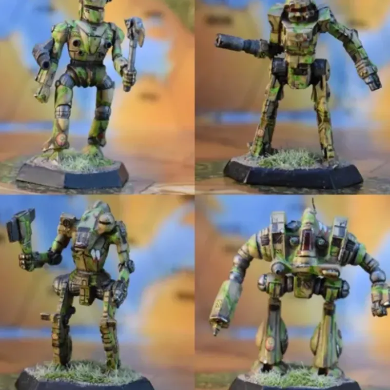 Miniature<Sword and Dragon Mech Pack I: BattleTech IWM 10-033 - Miniature Marvels: Airplane Models & Painted Dice