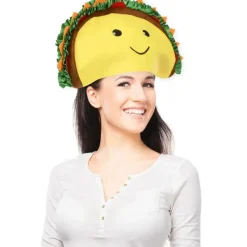 Egpull<TACO HAT - Sombrero Headband Cap Food-Prop-Smiley-Halloween Funny Party Costume - Miniature Marvels: Airplane Models & Painted Dice