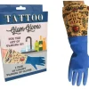 Egpull<TATTOO Art Rock Luxury Glam Latex Gloves - Household Washing Cleaning Kitchen - Miniature Marvels: Airplane Models & Painted Dice