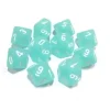 Dice<Teal / White: Frosted d10 Dice Set (10's) CHX 27205 - Miniature Marvels: Airplane Models & Painted Dice