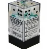 Dice<Teal-White / Black: Gemini 12d6 16mm Dice Set CHX 26644 - Miniature Marvels: Airplane Models & Painted Dice