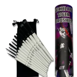 Paint<TECHLON TIGER BRUSH SET - Miniature Marvels: Airplane Models & Painted Dice