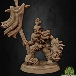 Miniature<Tegnar The Bloodthirsty - Miniature Marvels: Airplane Models & Painted Dice