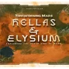 Board Game<Terraforming Mars: Hellas and Elysium Expansion SHG 7200 - Miniature Marvels: Airplane Models & Painted Dice