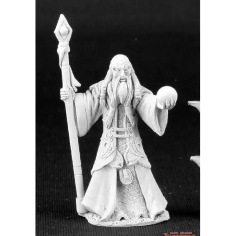 Miniature<Thaddeus Graytower, Wizard: Dark Heaven Legends RPR 03510 - Miniature Marvels: Airplane Models & Painted Dice