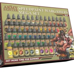Paint<The Army Painter - Speedpaint Wargamers Mega Paint Set - Miniature Marvels: Airplane Models & Painted Dice