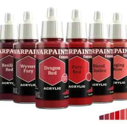 Paint<The Army Painter - Warpaints Fanatic: Cool Reds Flexible Triad - Miniature Marvels: Airplane Models & Painted Dice