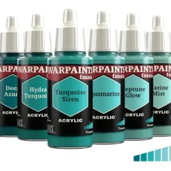 Paint<The Army Painter - Warpaints Fanatic: Turquoises - Miniature Marvels: Airplane Models & Painted Dice