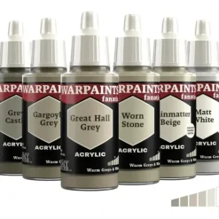 Paint<The Army Painter - Warpaints Fanatic: Warm Greys & Whites Flexible Triad - Miniature Marvels: Airplane Models & Painted Dice