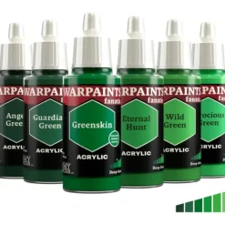 Paint<The Army Painter - Warpaints Fanatic: Deep Greens Flexible Triad - Miniature Marvels: Airplane Models & Painted Dice