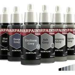 Paint<The Army Painter - Warpaints Fanatic: Black & Greys Flexible Triad - Miniature Marvels: Airplane Models & Painted Dice