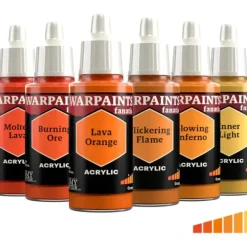 Paint<The Army Painter - Warpaints Fanatic: Oranges Flexible Triad - Miniature Marvels: Airplane Models & Painted Dice