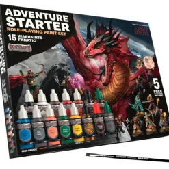 Paint<The Army Painter -GameMaster: Adventure Starter Role-playing Paint Set Combo - Miniature Marvels: Airplane Models & Painted Dice
