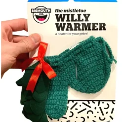 Egpull<THE CHRISTMAS MISTLETOE Willy Warmer Weener Knitted Crochet Sock - GaG Joke Gift - Miniature Marvels: Airplane Models & Painted Dice