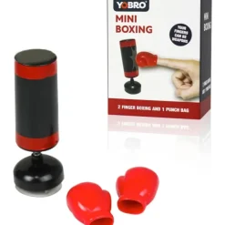 Egpull<The Mini Office Desktop Boxing Set - Cute! Tiny! Portable! Punching Bag Gift - Miniature Marvels: Airplane Models & Painted Dice