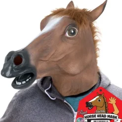 Egpull<THE ORIGINAL HORSE MASK - Quality Latex Party Halloween Costume - Archie McPhee - Miniature Marvels: Airplane Models & Painted Dice