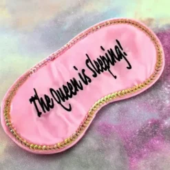 Egpull<THE QUEEN IS SLEEPING Mask - Funny Female Sleep Eye Blindfold Soft EyeMask Gift - Miniature Marvels: Airplane Models & Painted Dice