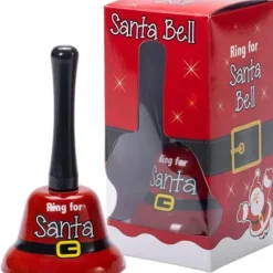 Egpull<THE SANTA HAND BELL - Christmas Holiday Gag Joke Home Office Desk Prop Gift - Miniature Marvels: Airplane Models & Painted Dice