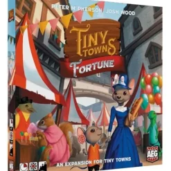 Board Game<Tiny Towns: Fortune AEG 7072 - Miniature Marvels: Airplane Models & Painted Dice
