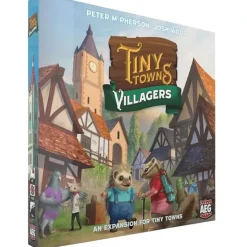 Board Game<Tiny Towns: Villagers AEG 7073 - Miniature Marvels: Airplane Models & Painted Dice