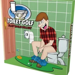 Egpull<Toilet Potty Golf Game - Bathroom Putting Green - Funny Gag Joke Gift Toy Gift - Miniature Marvels: Airplane Models & Painted Dice