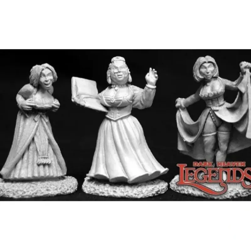 Miniature<Townsfolk 3: Dark Heaven Legends RPR 02655 - Miniature Marvels: Airplane Models & Painted Dice