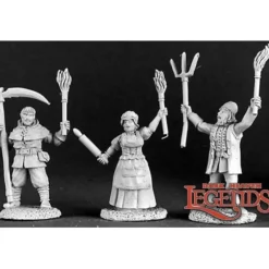 Miniature<Townsfolk VIII - Village Mob (3): Dark Heaven Legends RPR 03123 - Miniature Marvels: Airplane Models & Painted Dice
