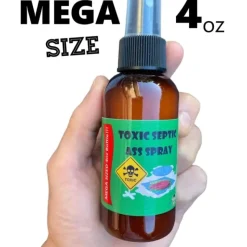 Egpull<TOXIC SEPTIC ASS SPRAY - MEGA 4OZ SIZE LIQUID BOTTLE - Fart GaG Prank Joke Smell - Miniature Marvels: Airplane Models & Painted Dice