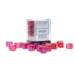 Dice<Translucent Red-Violet / Gold Dice: Gemini 36d6 12mm Dice Block CHX 26867 - Miniature Marvels: Airplane Models & Painted Dice