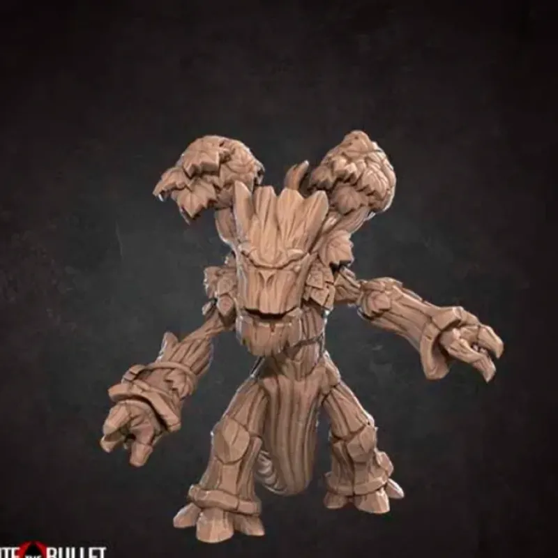 Miniature<Treant - Miniature Marvels: Airplane Models & Painted Dice