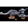Miniature<T-Rex With Platform - Miniature Marvels: Airplane Models & Painted Dice