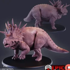 Miniature<Triceratops - Miniature Marvels: Airplane Models & Painted Dice