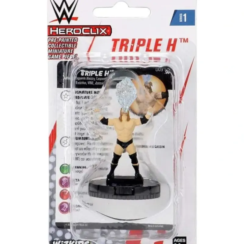 Miniature<Triple H Expansion Pack: WWE HeroClix WZK 73888 - Miniature Marvels: Airplane Models & Painted Dice