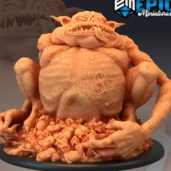 Miniature<Tsathoggua - Miniature Marvels: Airplane Models & Painted Dice