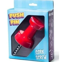 Egpull<Ultimate Wine Bottle Glass Jumbo Corkscrew Push Pin ~ Bar Kitchen Magnet Opener - Miniature Marvels: Airplane Models & Painted Dice