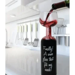 Egpull<Ultimate Wine Bottle Glass Holds a Whole Bottle Drink 750ml - Big Mouth Toys - Miniature Marvels: Airplane Models & Painted Dice