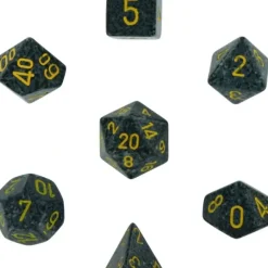 Dice<Urban Camo: Speckled Polyhedral Dice Set (7's) CHX 25328 - Miniature Marvels: Airplane Models & Painted Dice