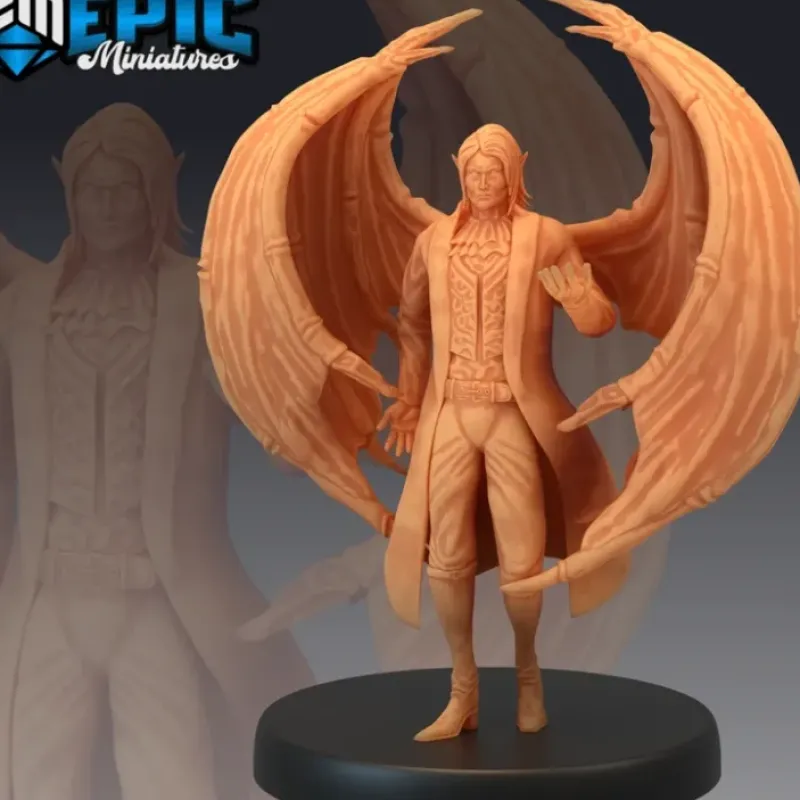 Miniature<Vampire Noble - Miniature Marvels: Airplane Models & Painted Dice