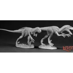 Miniature<Velociraptors (2): Dark Heaven Legends RPR 03021 - Miniature Marvels: Airplane Models & Painted Dice